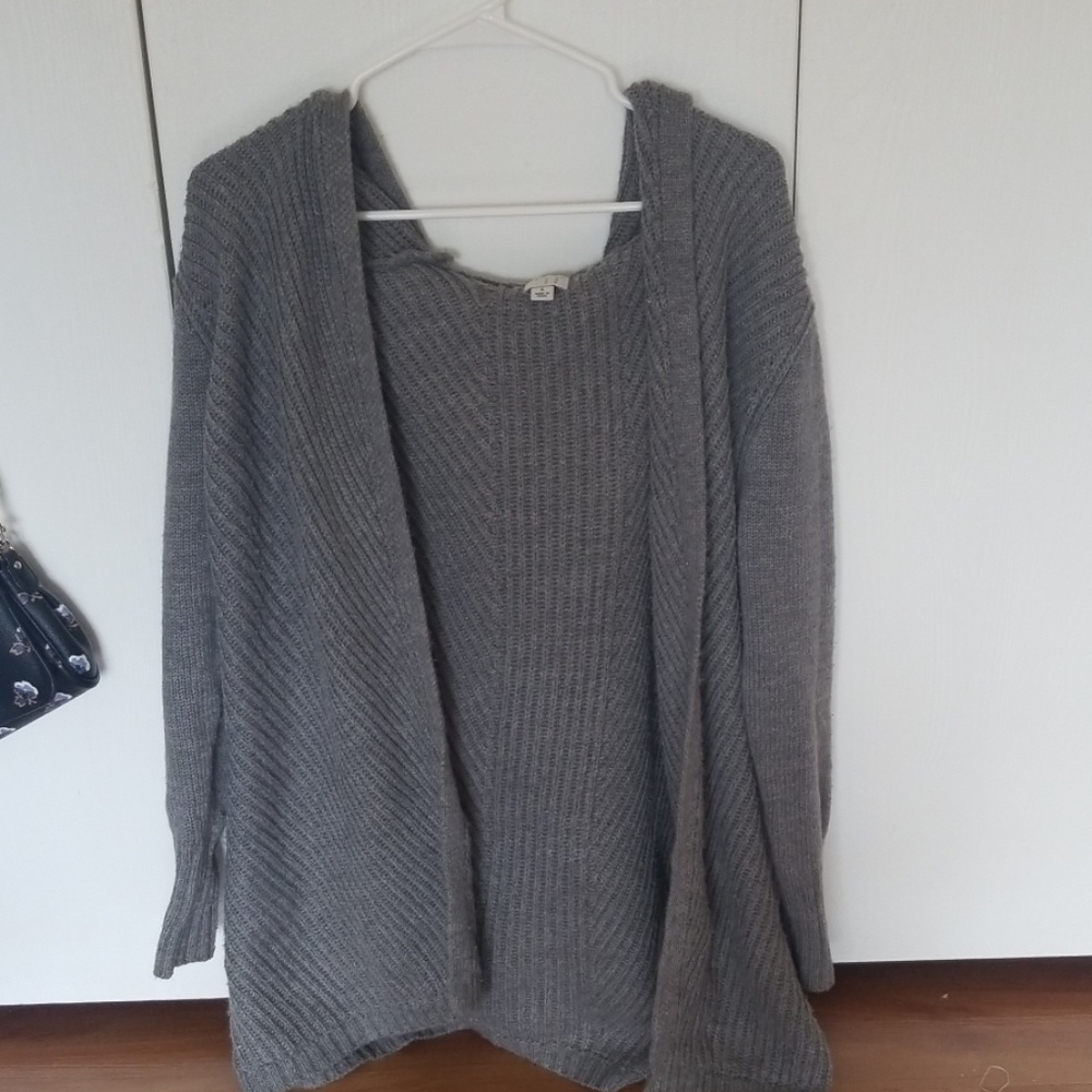 Target knitted cardigan with hood